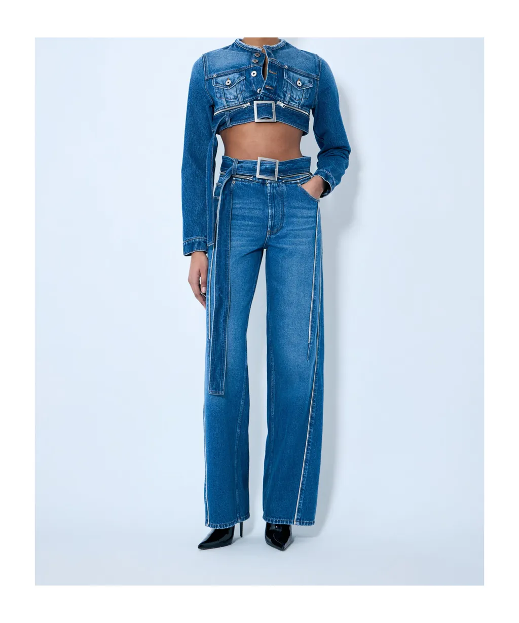 The Belted Denim Jeans