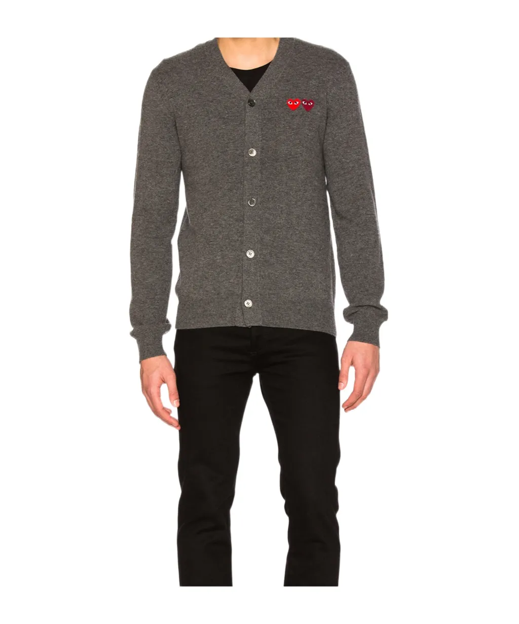 Long-Sleeved Wool Cardigan