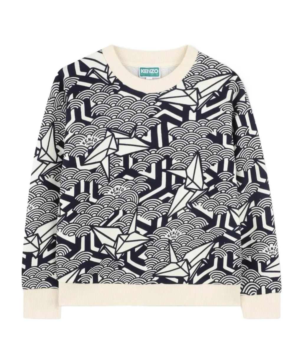 Kenzo Kids Graphic-Printed Crewneck Sweatshirt