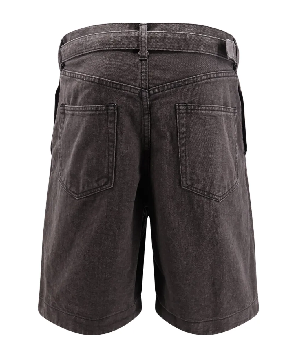 Sacai Belted Denim Bermuda Shorts