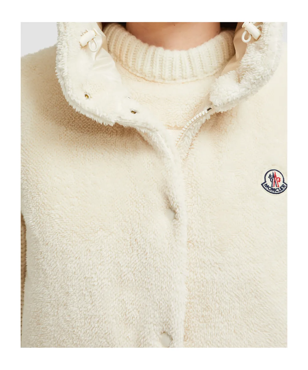 Moncler Floy Teddy Hooded Down Gilet