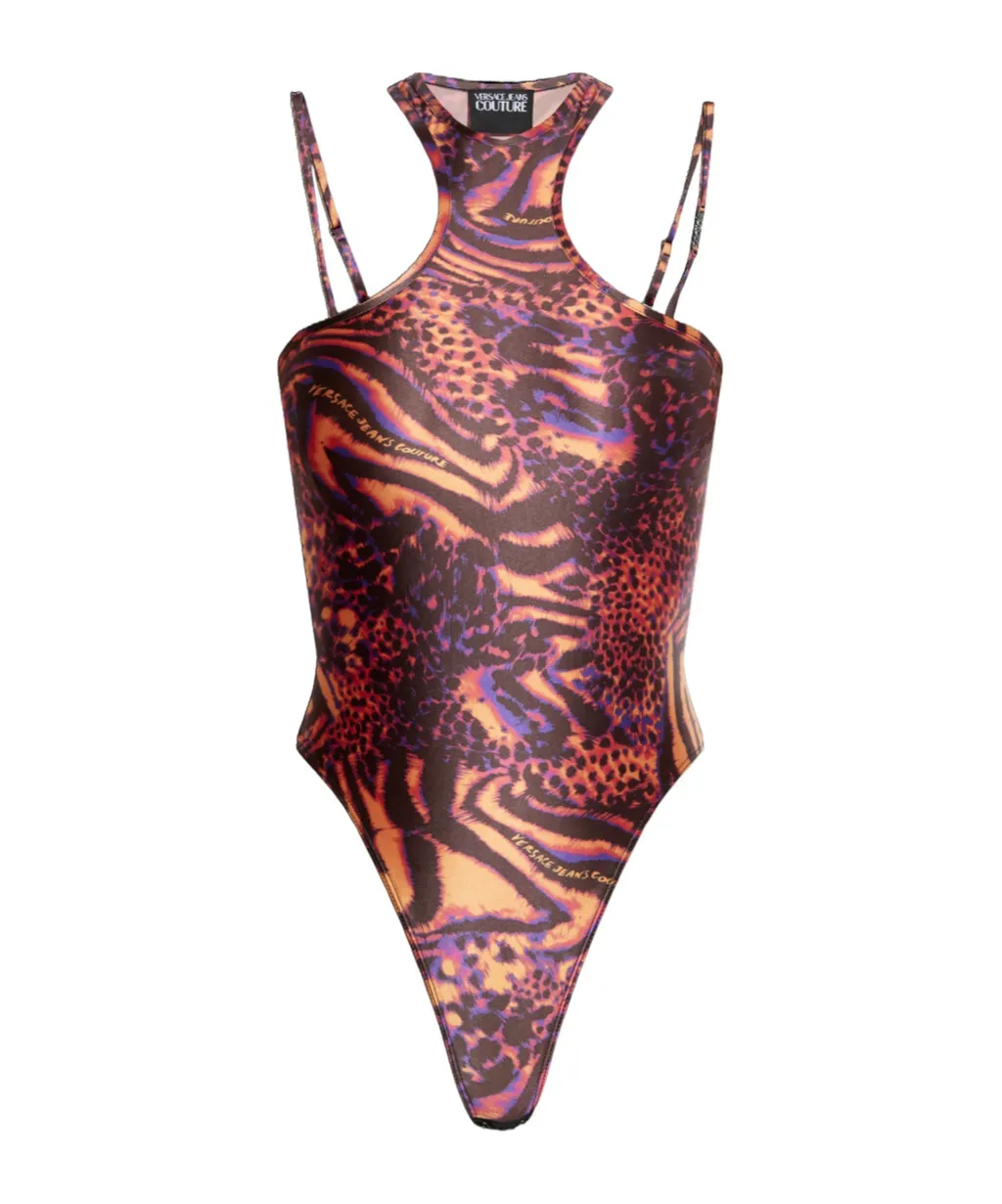Versace Jeans Couture Abstract Print Bodysuit