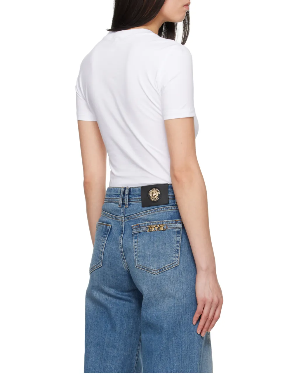 Versace Jeans Couture Logo Embroidered Top