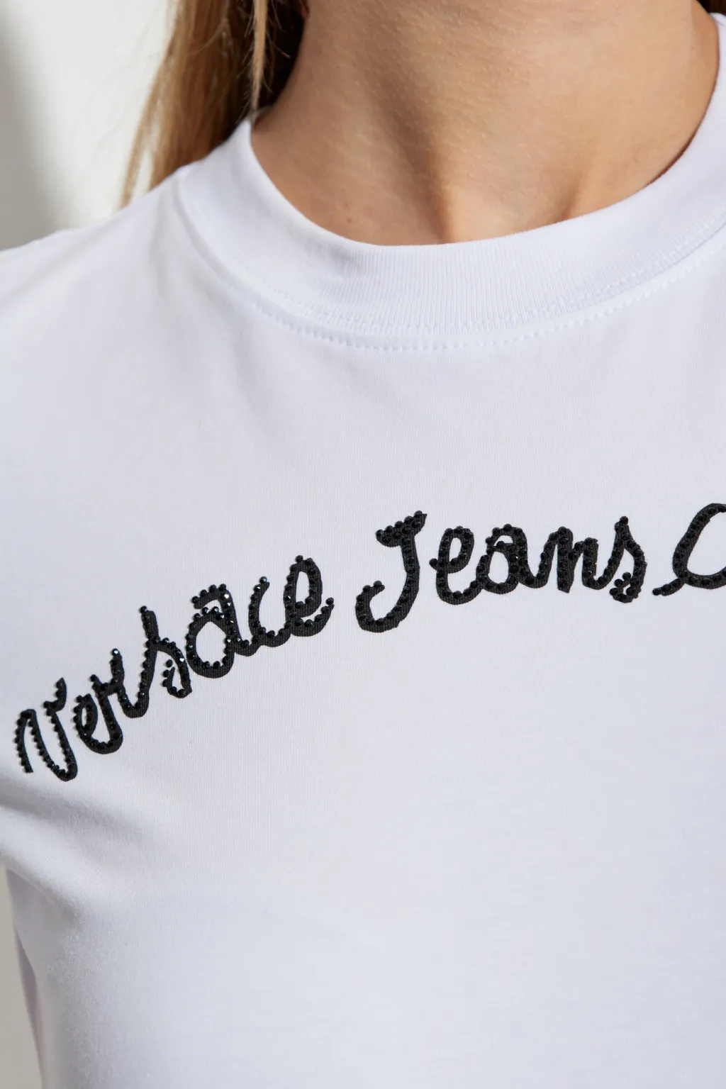 Versace Jeans Couture Logo Embroidered Top