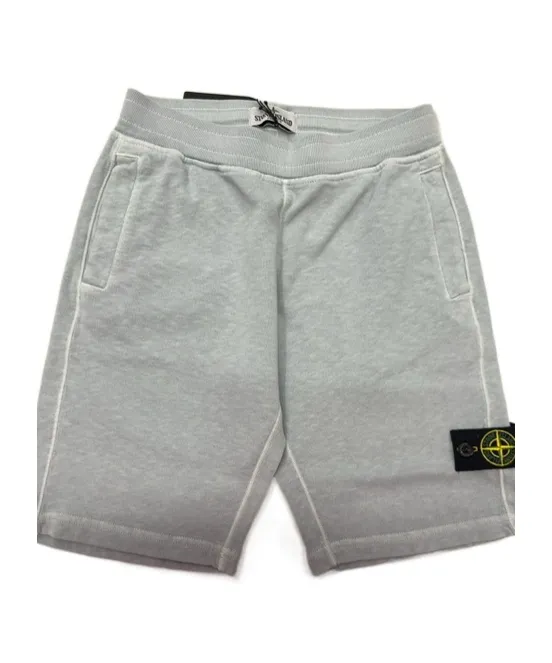 Stone Island Junior Compass Patch Knitted Shorts