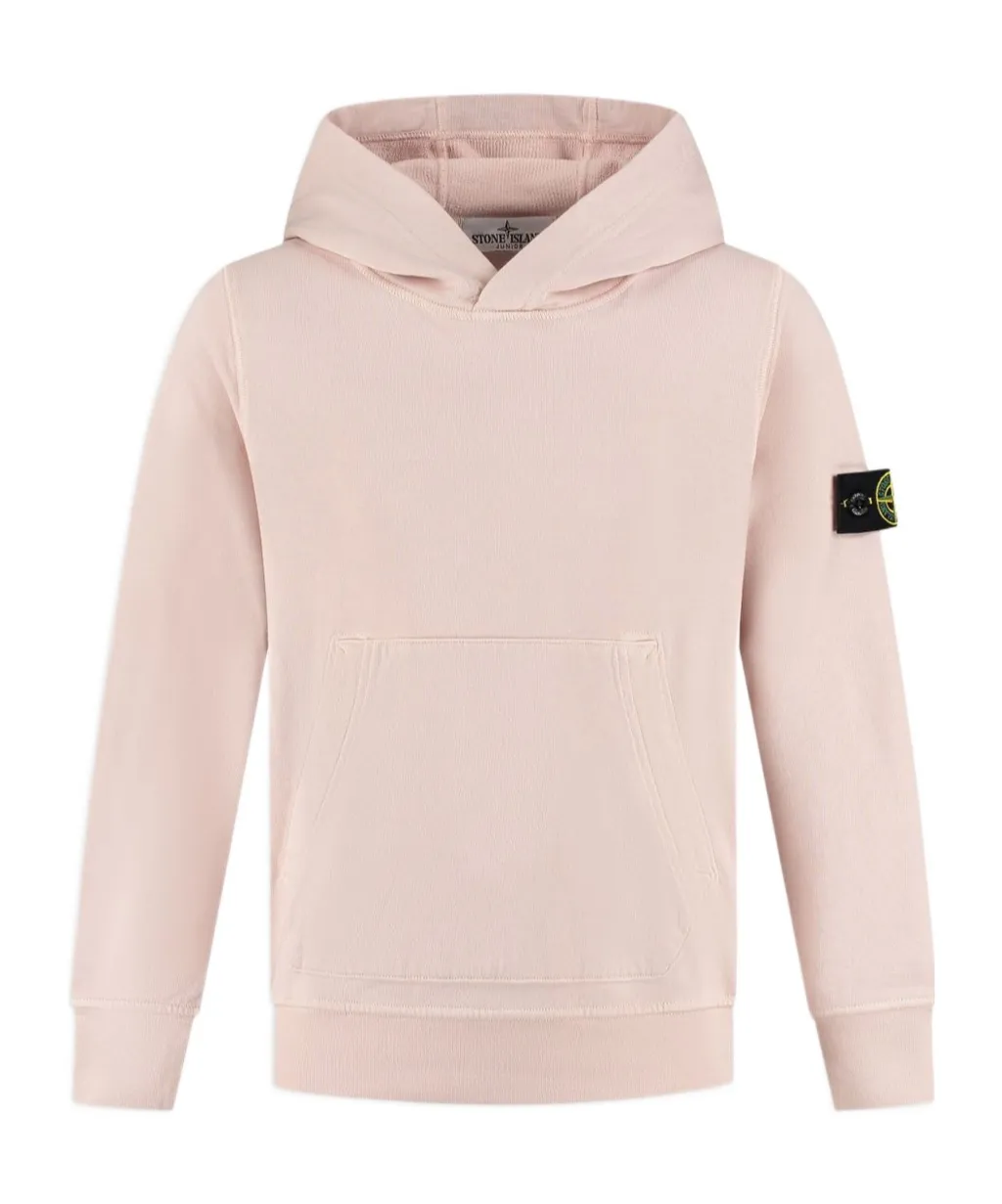 Stone Island Junior Long Sleeved Compass-Badge Hoodie