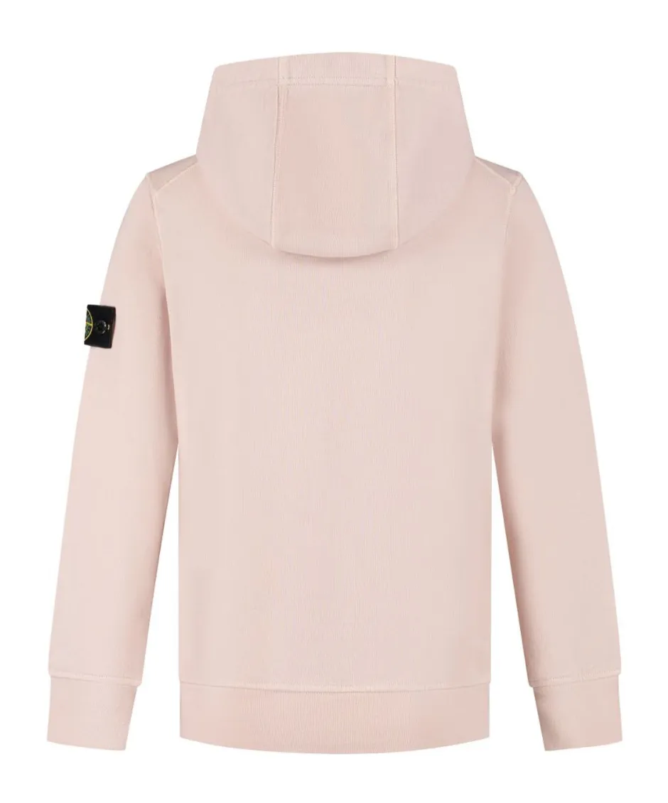 Stone Island Junior Long Sleeved Compass-Badge Hoodie