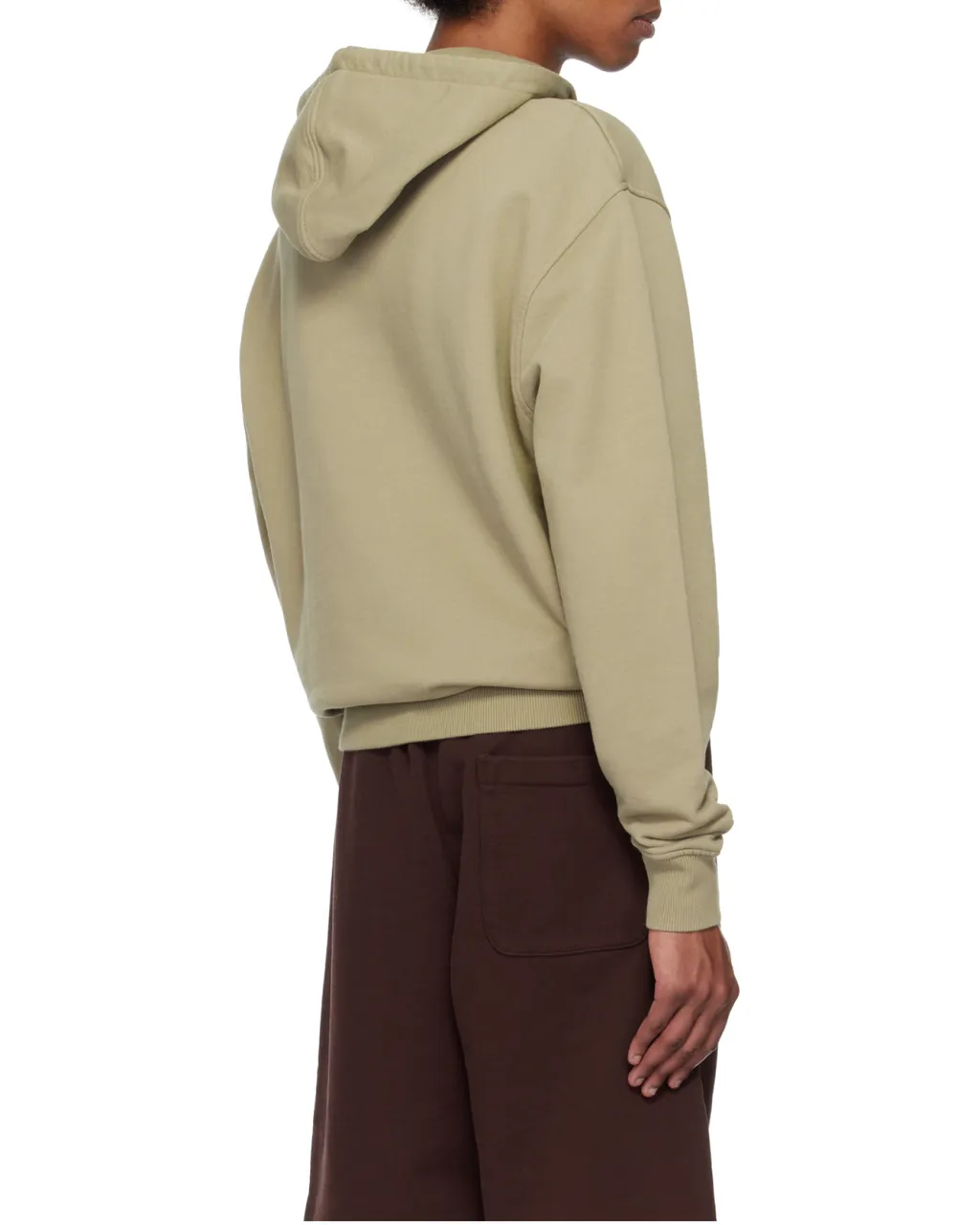 Ami Paris Ami De Coeur Logo-Embroidered Drawstring Hoodie
