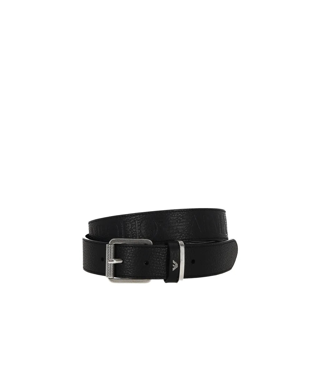 Emporio Armani Embossed Logo Belt