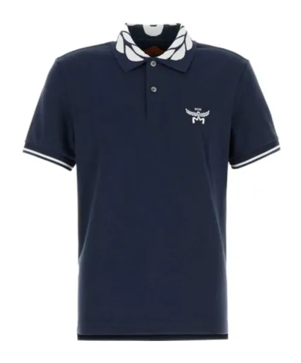 Mcm Logo Embroidered Short-Sleeved Polo Shirt