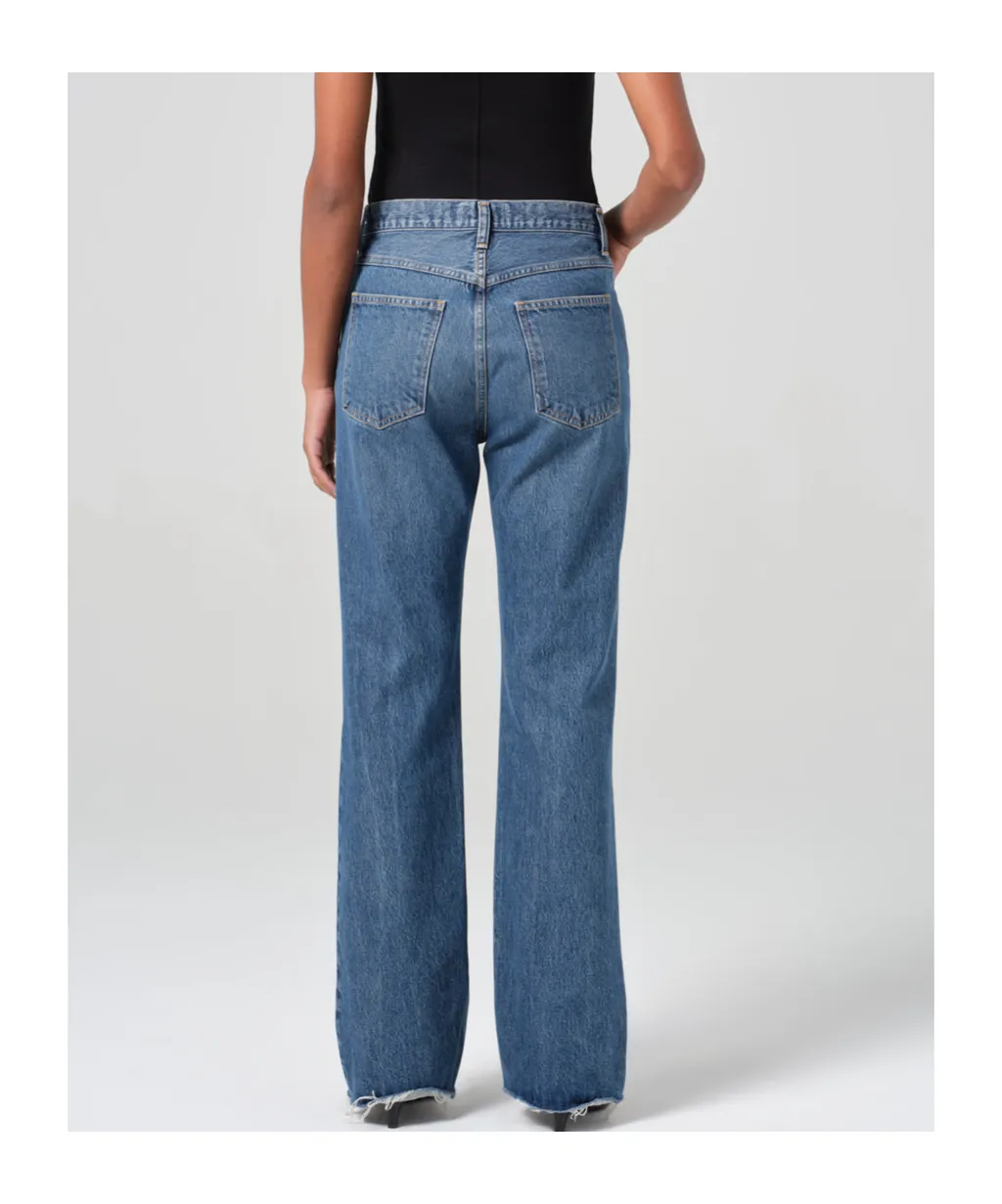 Agolde Leena Frayed Hem Jeans