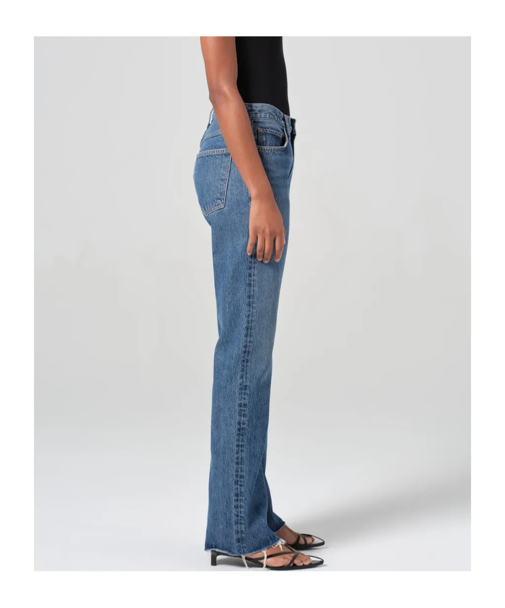 Agolde Leena Frayed Hem Jeans