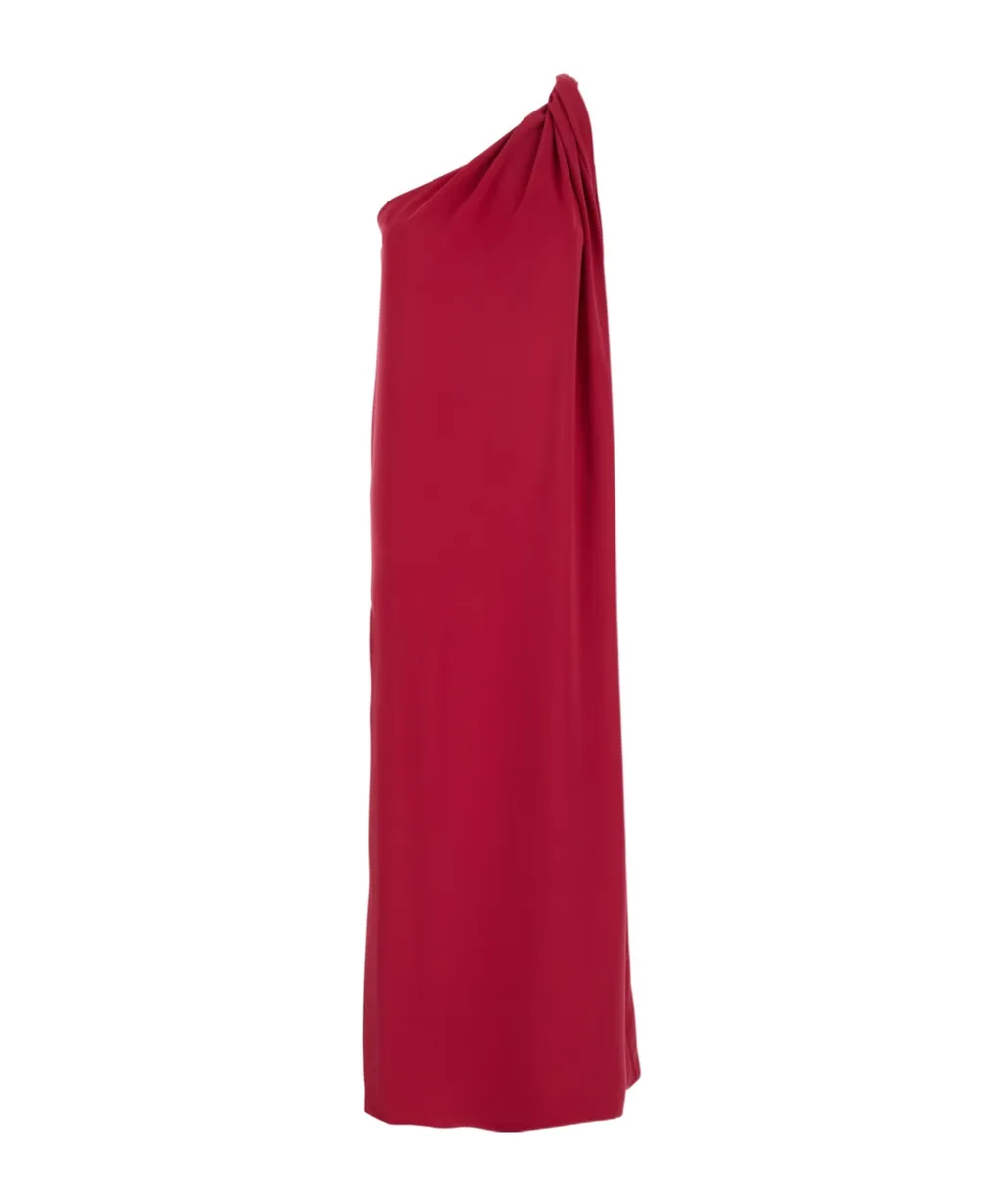 P.A.R.O.S.H. One-Shoulder Draped Dress