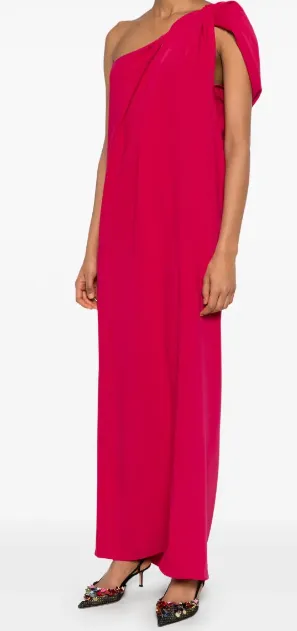 P.A.R.O.S.H. One-Shoulder Draped Dress
