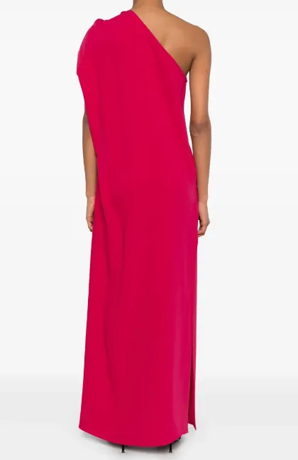 P.A.R.O.S.H. One-Shoulder Draped Dress