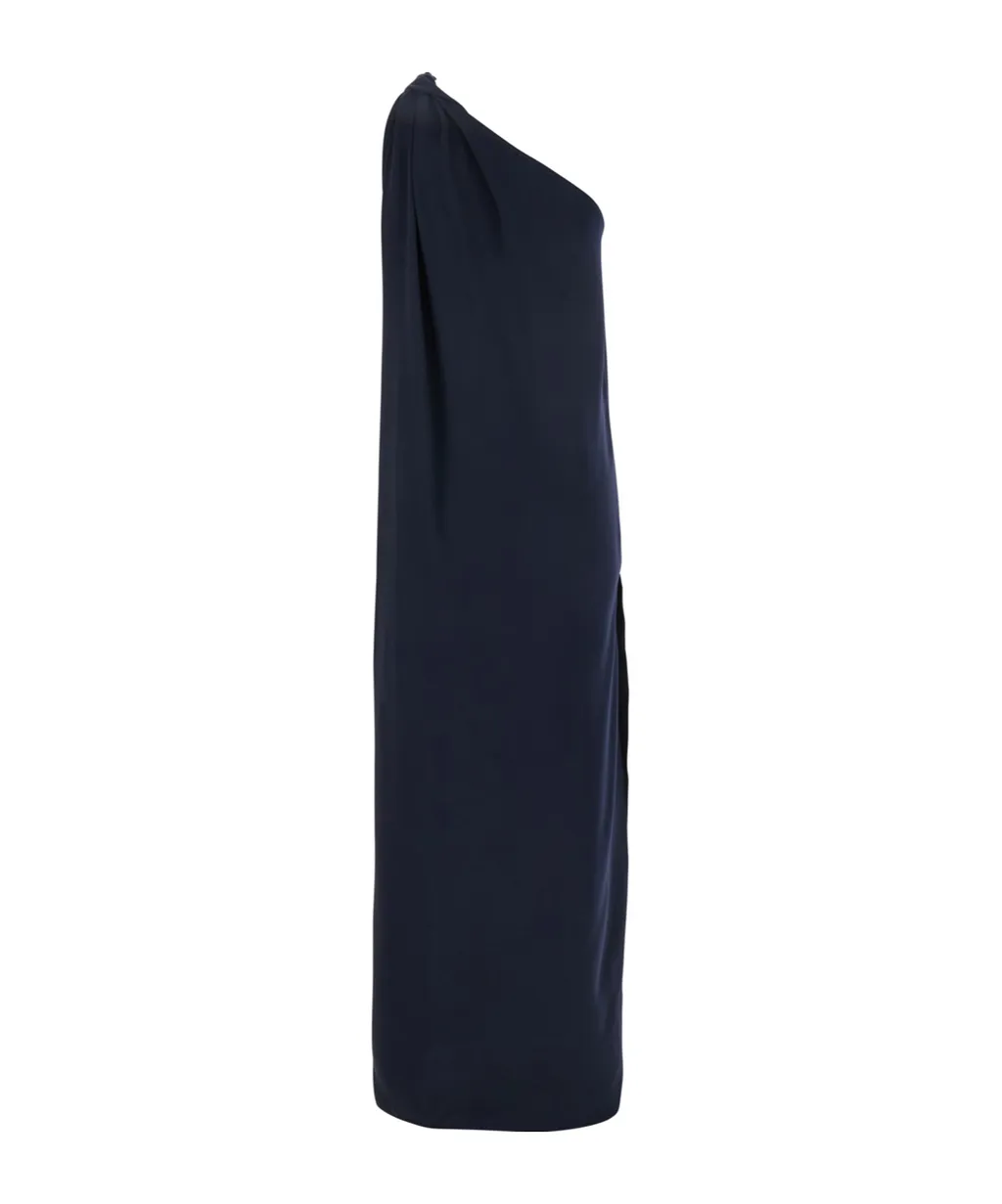 P.A.R.O.S.H. One-Shoulder Draped Dress
