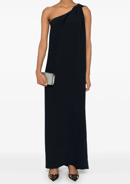 P.A.R.O.S.H. One-Shoulder Draped Dress