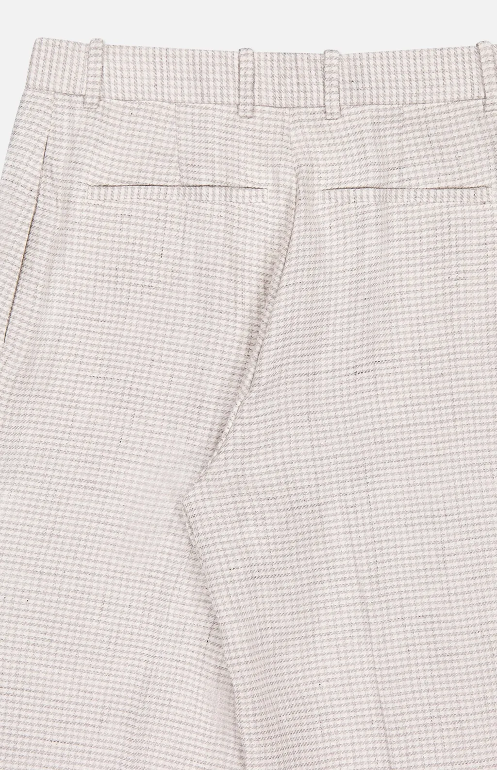 Theory Pressed Crease Houndstooth-Pattern Trousers