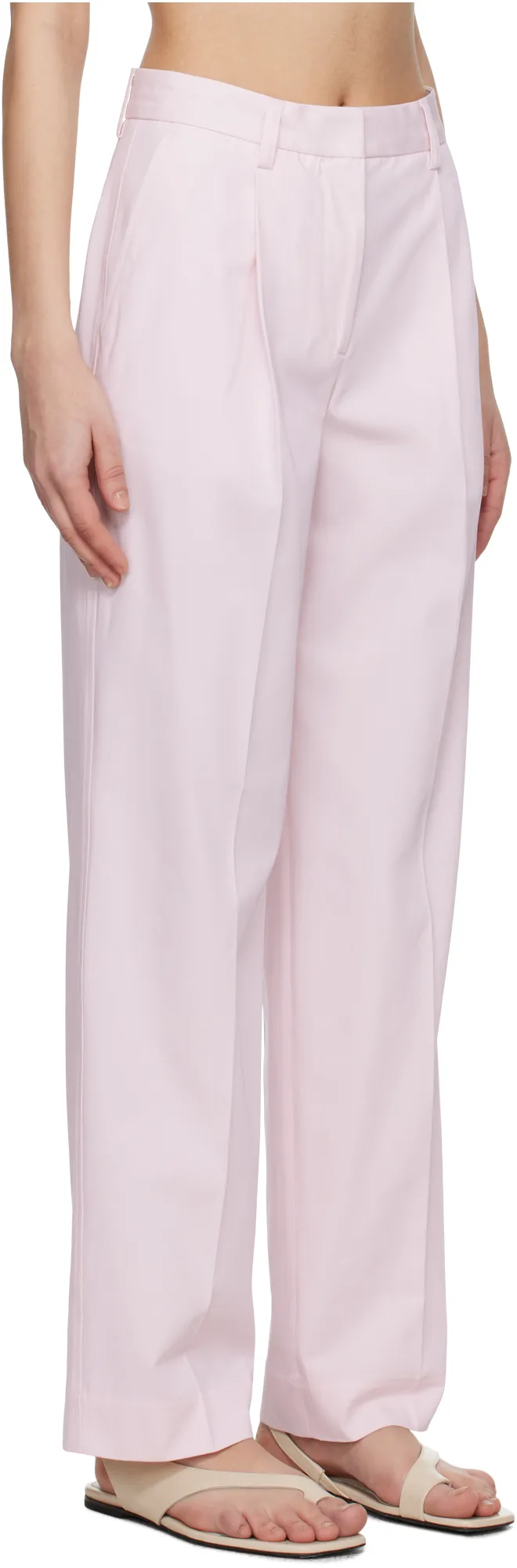 TotÊMe Slanted Pocket Pressed Crease Trousers
