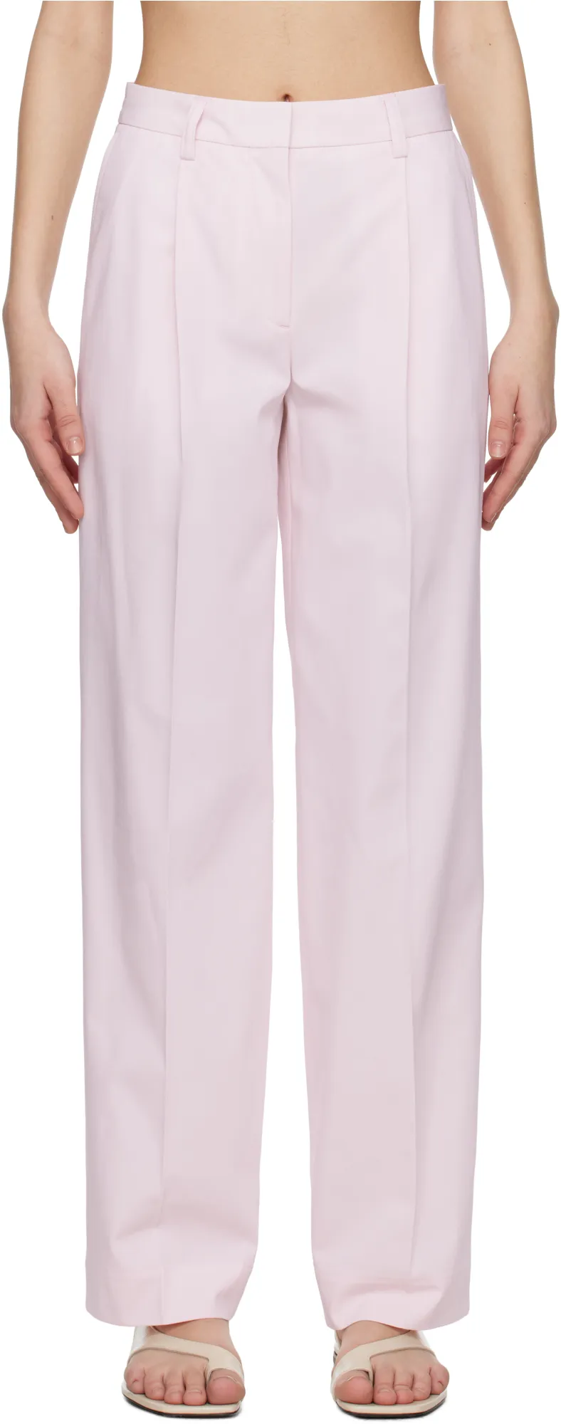 TotÊMe Slanted Pocket Pressed Crease Trousers