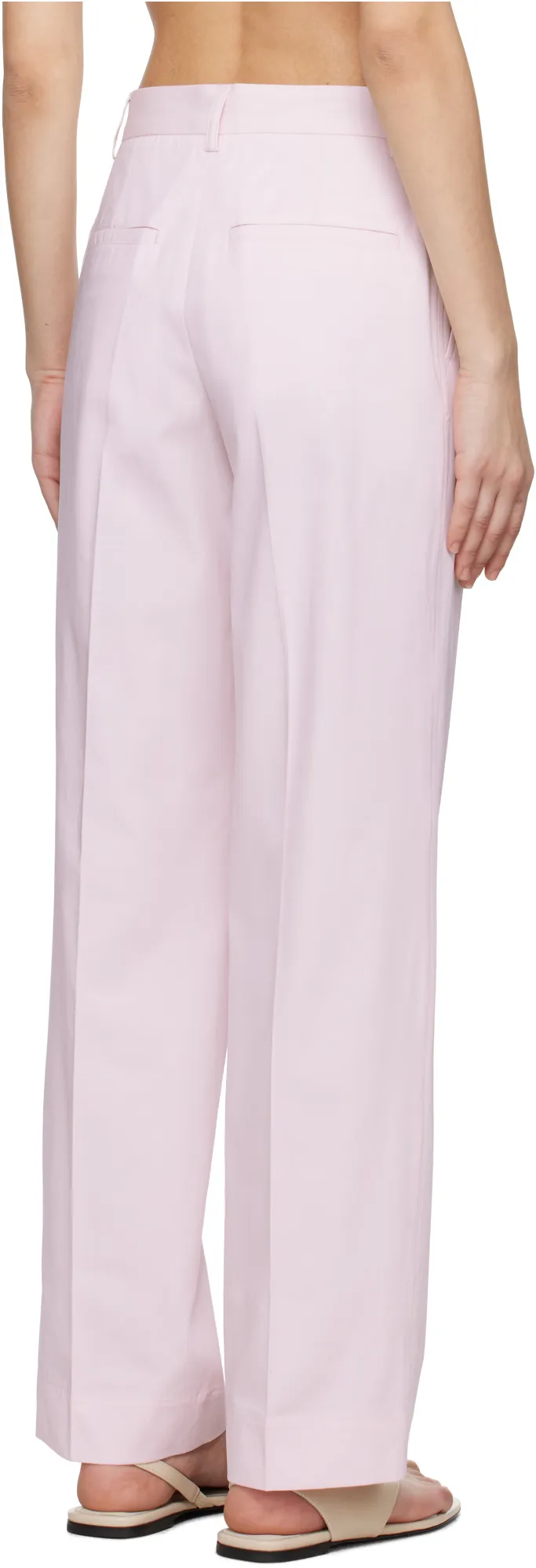 TotÊMe Slanted Pocket Pressed Crease Trousers