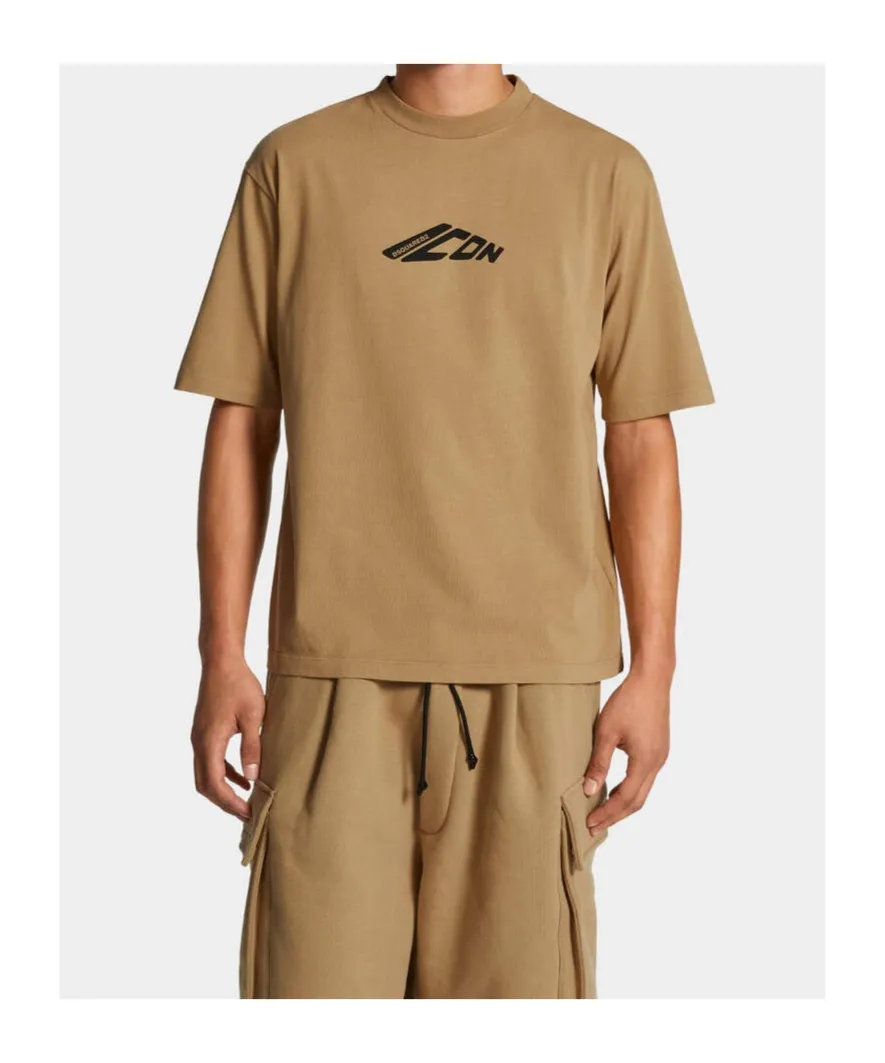 Dsquared2 Icon Logo Printed Crewneck T-Shirt