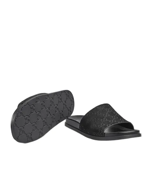 Gucci Logo Detailed Slide Sandals
