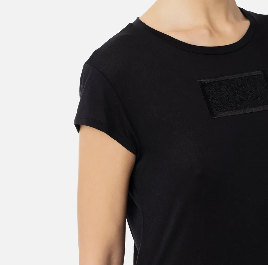 Elisabetta Franchi Embroidered Jersey T-Shirt