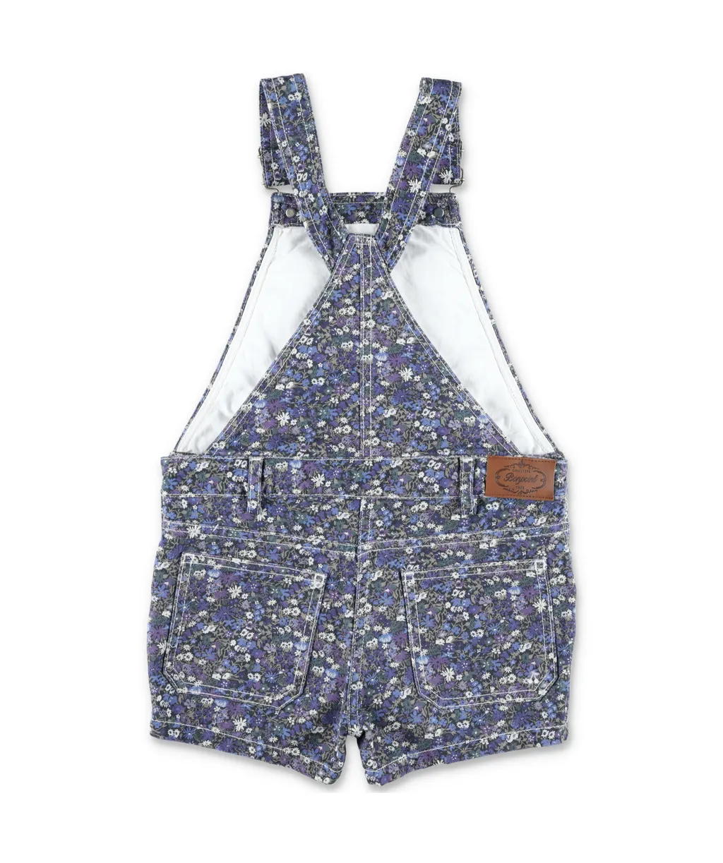 Bonpoint Floral-Printed Short Overalls