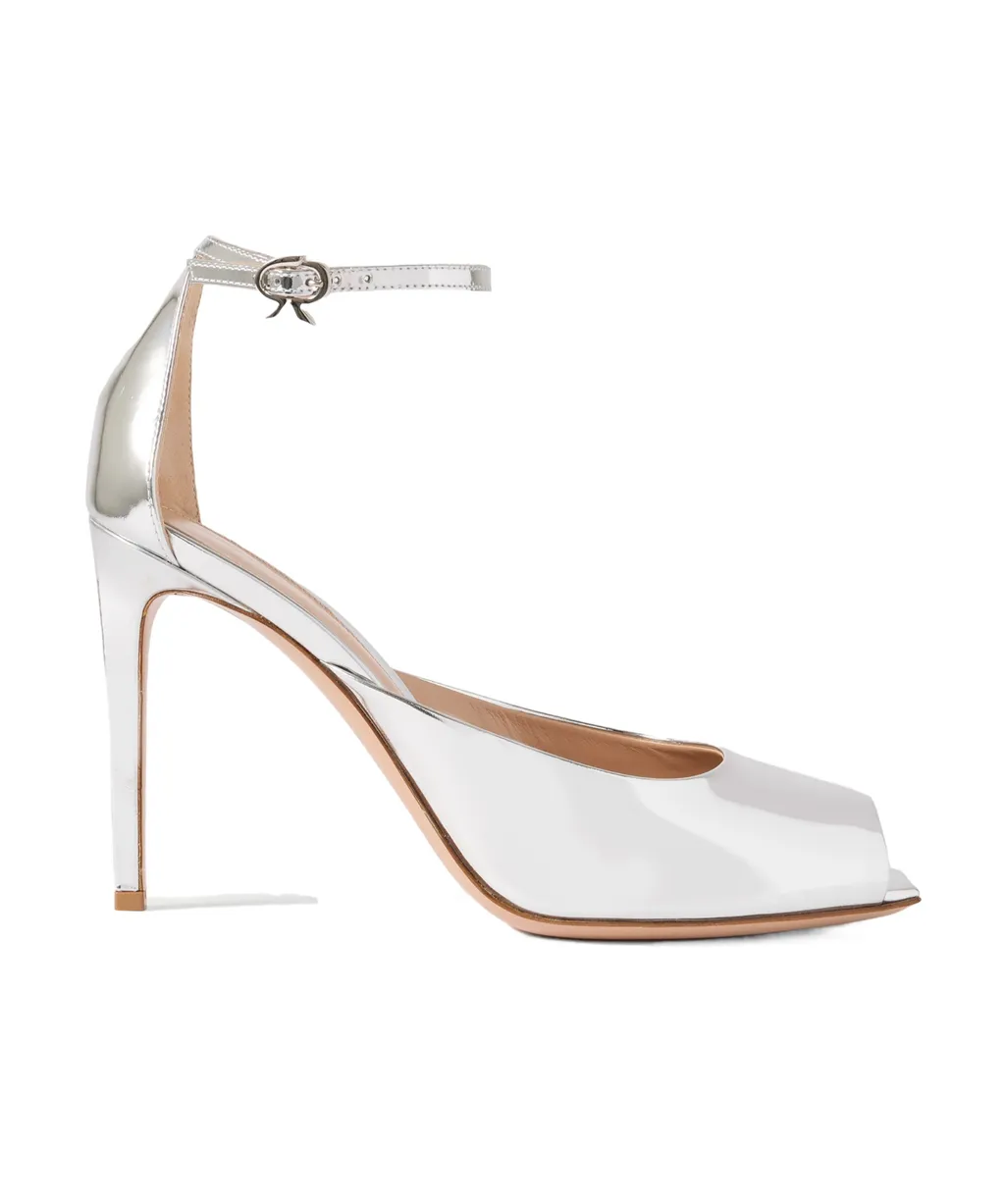 Gianvito Rossi Ethel Squared Peep Toe Sandals