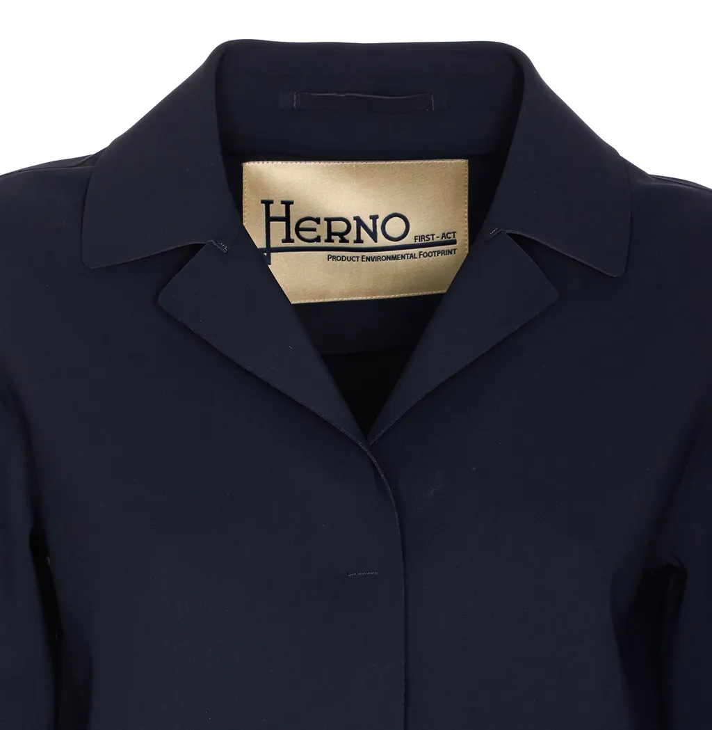 Herno Single-Breasted Long-Sleeved Coat