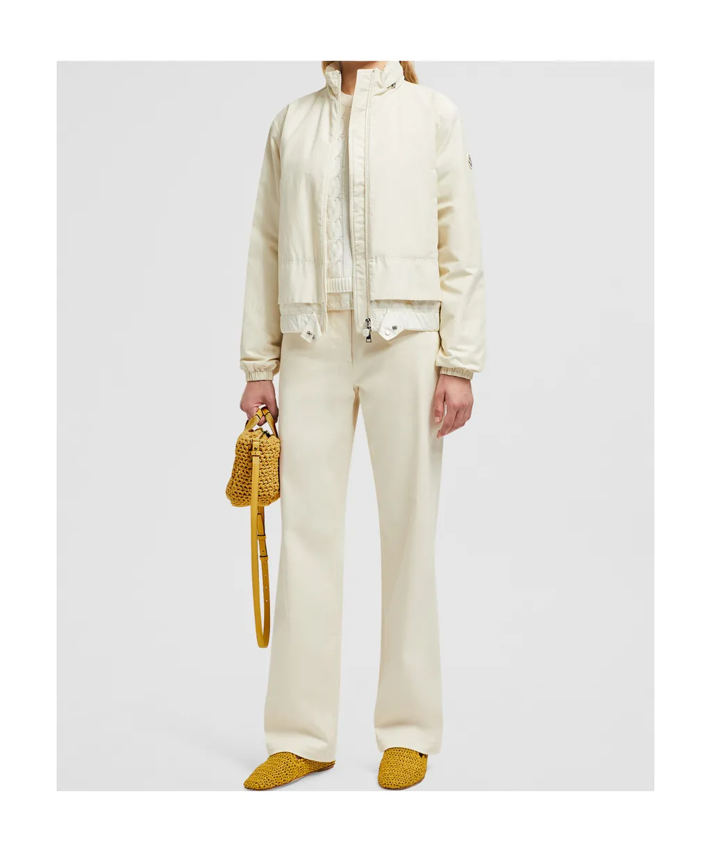 Moncler Gabardine Straight Leg Trousers