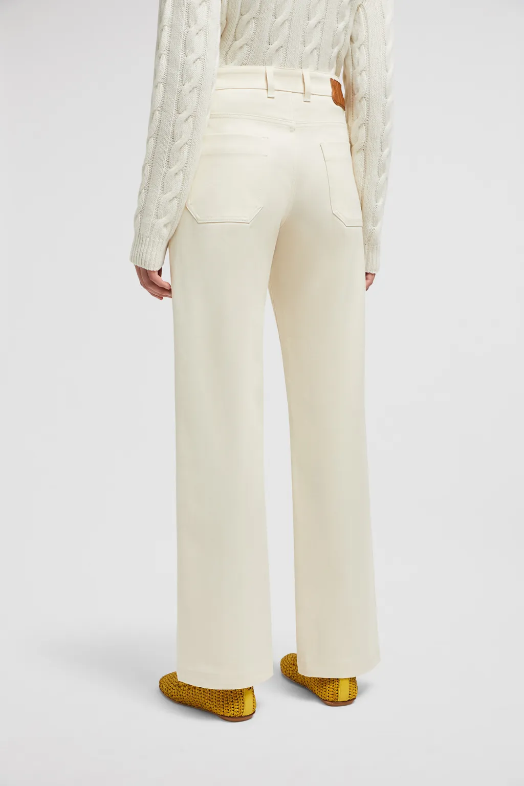 Moncler Gabardine Straight Leg Trousers