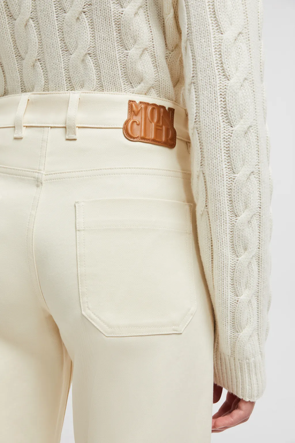 Moncler Gabardine Straight Leg Trousers