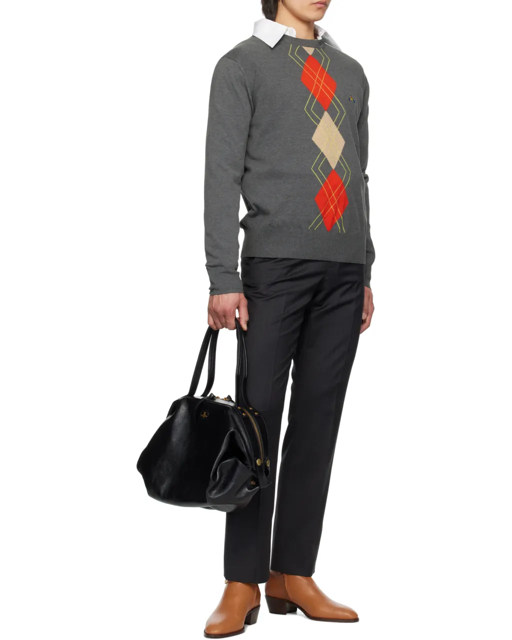 Vivienne Westwood Logo Embroidered Crewneck Jumper