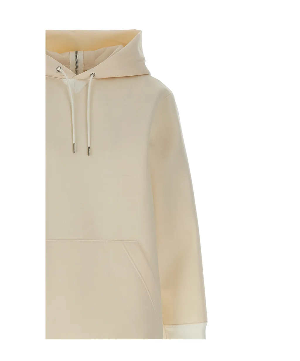 Sacai Suiting Bonding Mix Hooded Dress