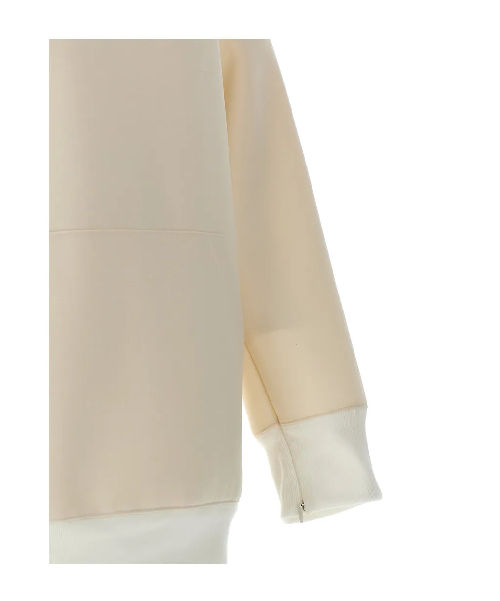 Sacai Suiting Bonding Mix Hooded Dress