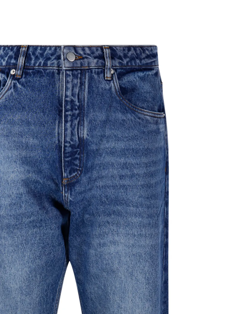 Studio Nicholson Riso Logo Patch Straight Leg Jeans