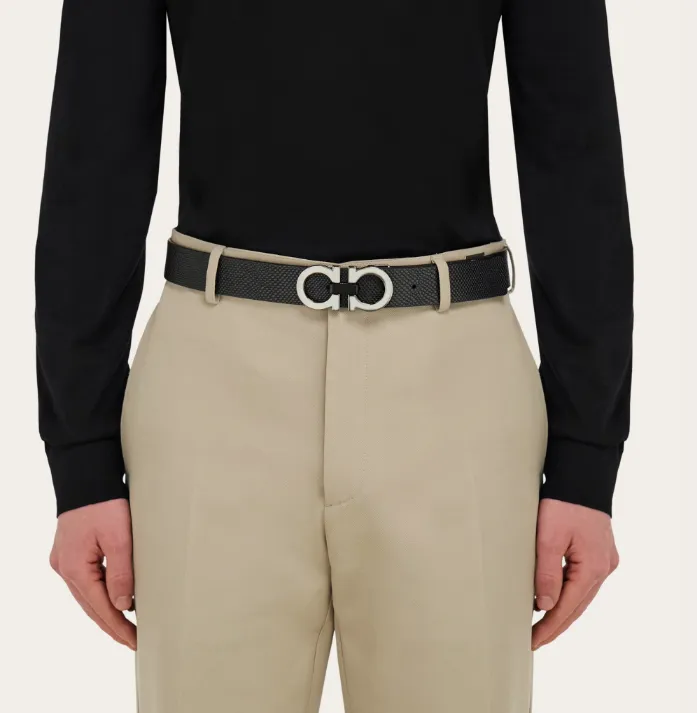 Ferragamo Logo Engraved Buckled Belt