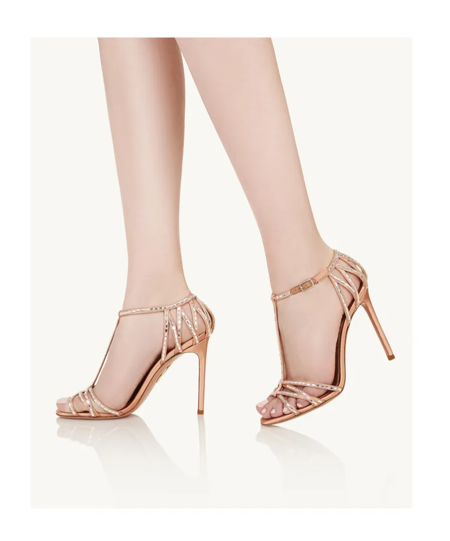 Aquazzura Forever More Embellished Sandals