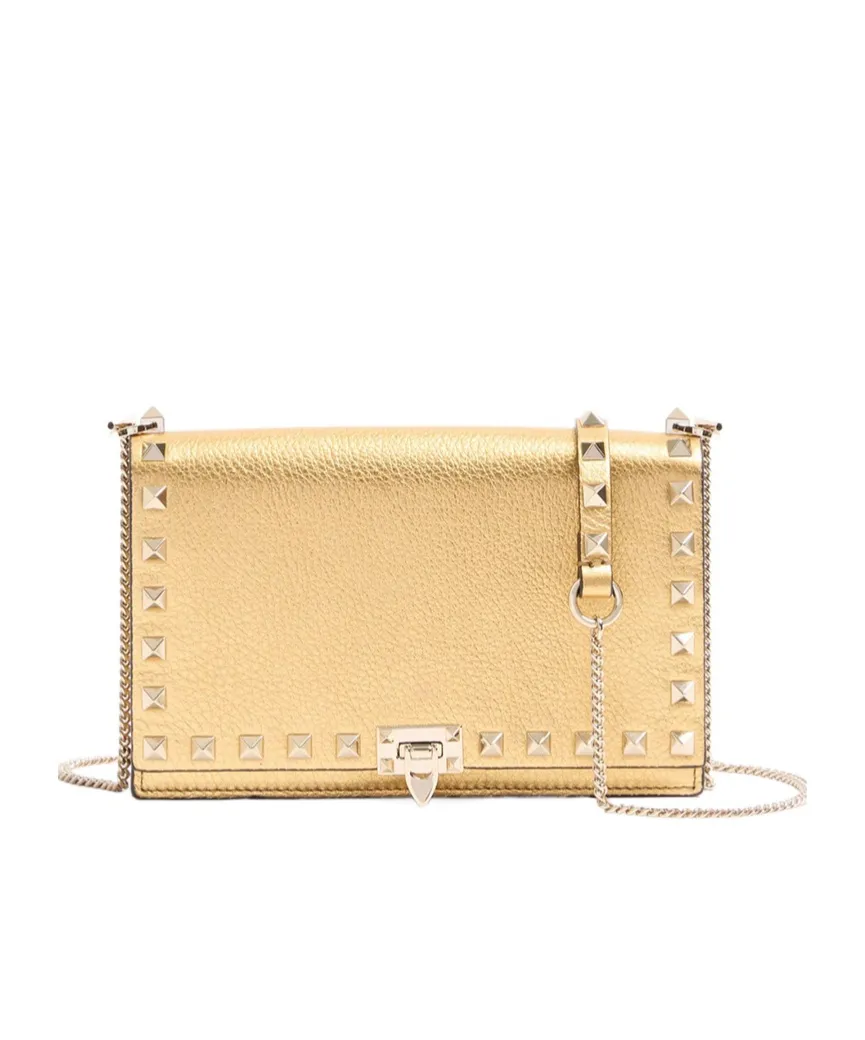 Valentino Garavani Rockstud Foldover Top Mini Shoulder Bag