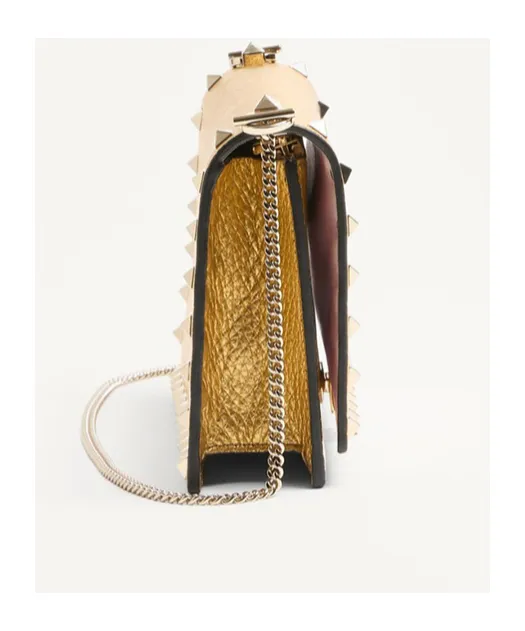 Valentino Garavani Rockstud Foldover Top Mini Shoulder Bag