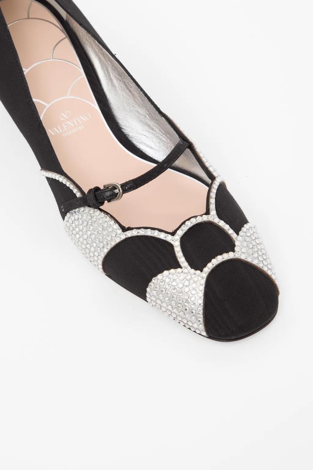 Valentino Bowow Embellished Almond Toe Pumps