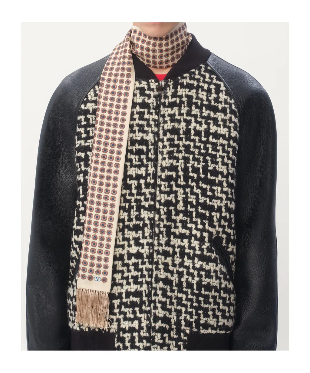 Valentino Garavani Patterned Fringe Detailed Scarf