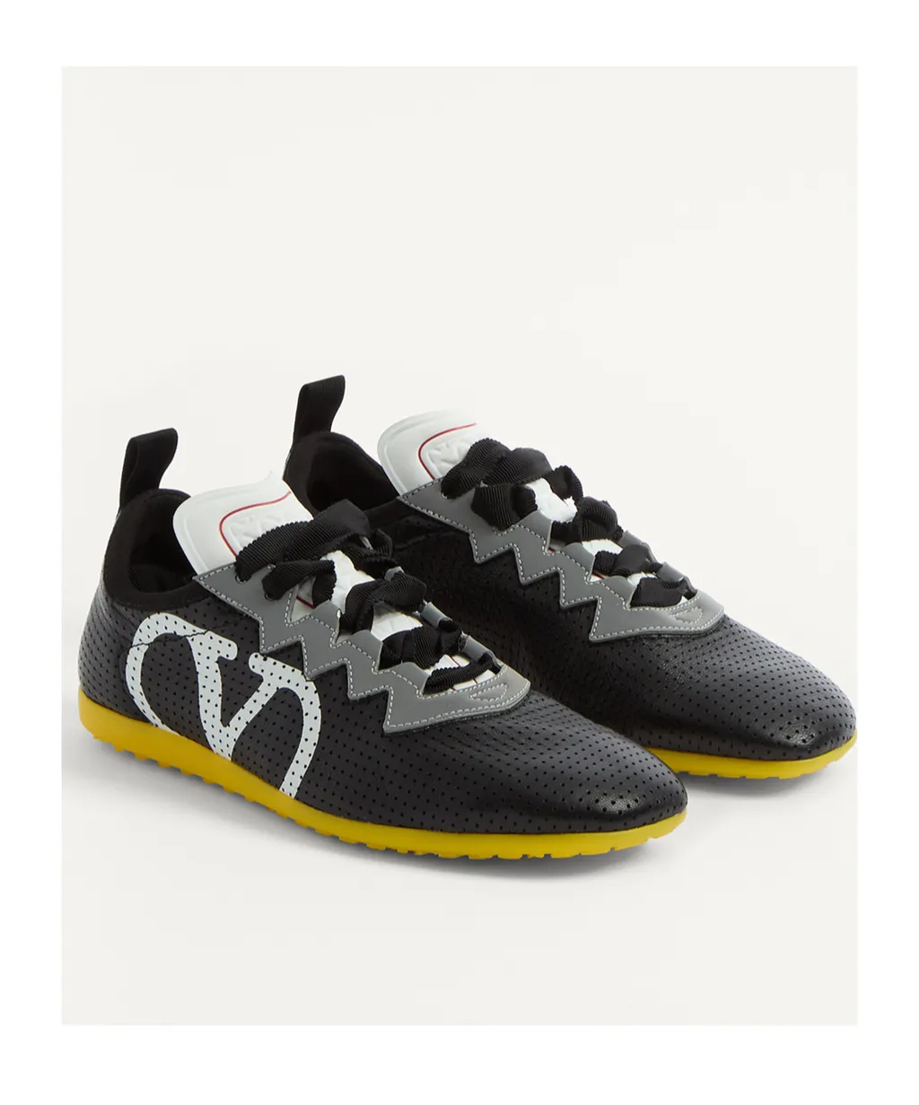 Valentino Logo Lace-Up Sneakers