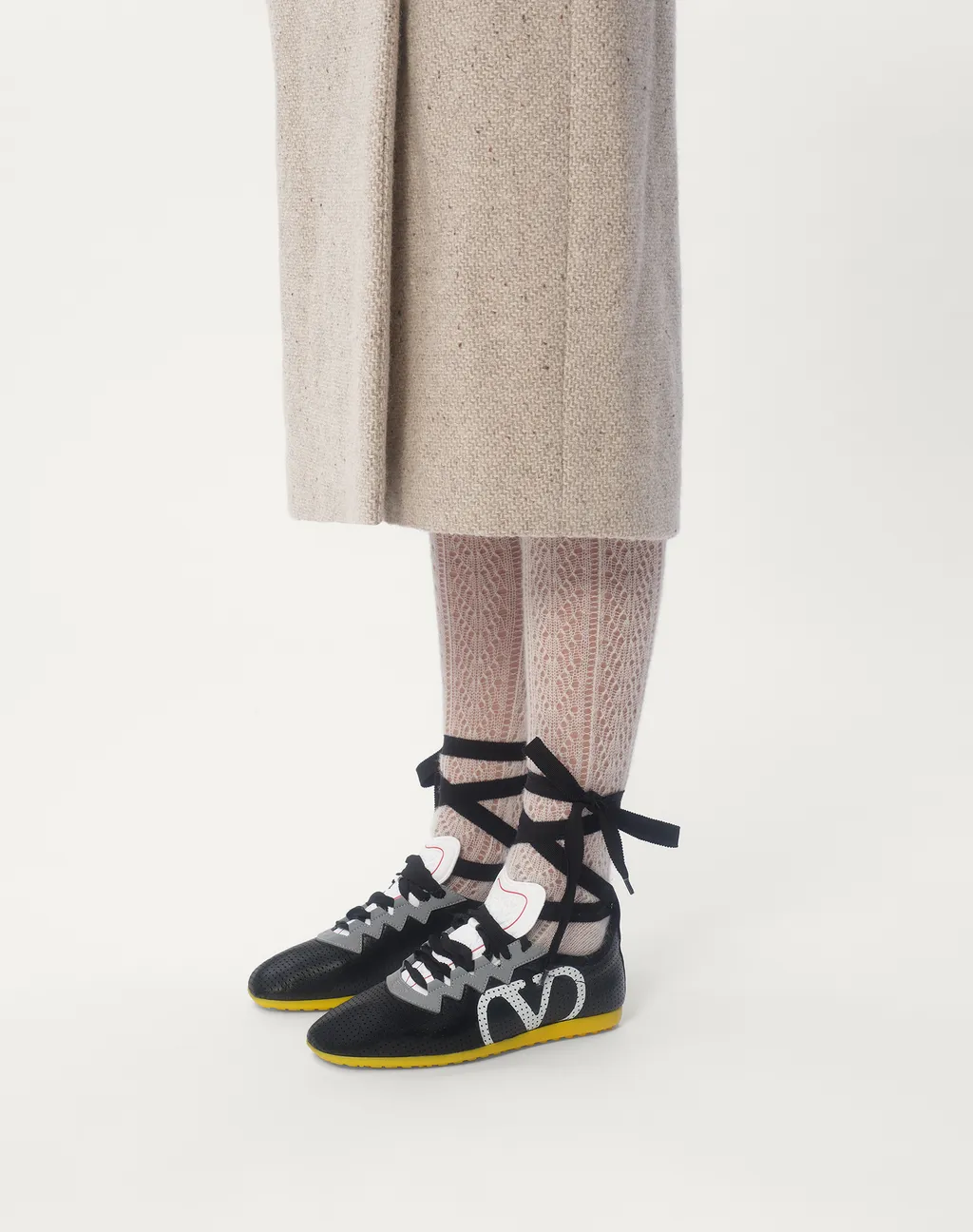 Valentino Logo Lace-Up Sneakers