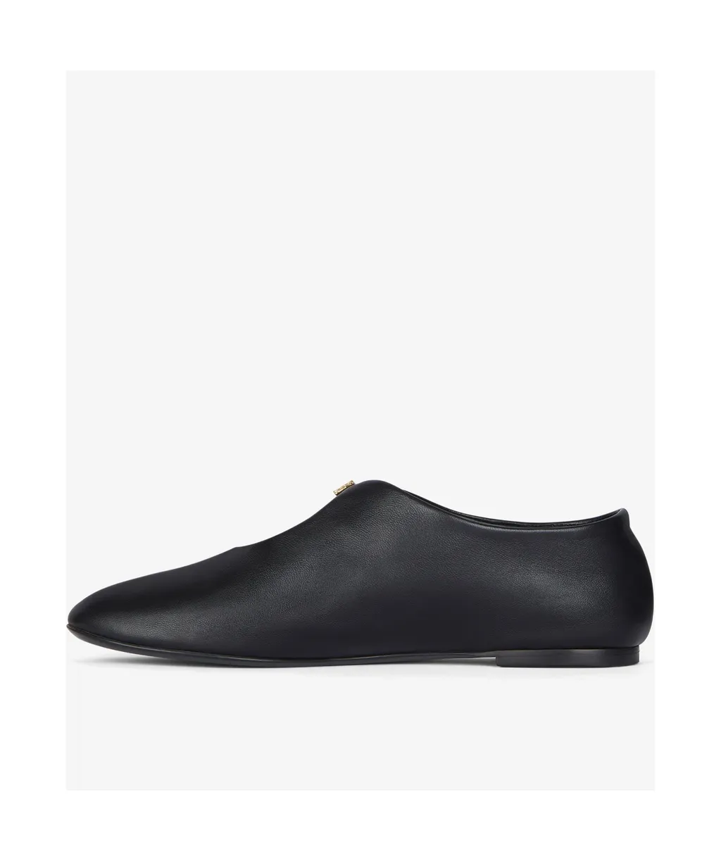Givenchy 4G Liquid Round-Toe Ballet Flats