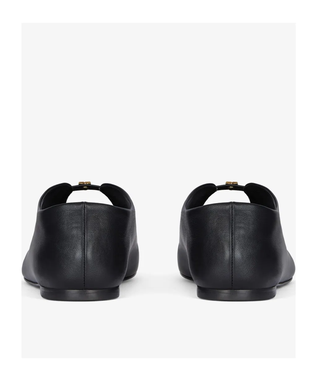 Givenchy 4G Liquid Round-Toe Ballet Flats