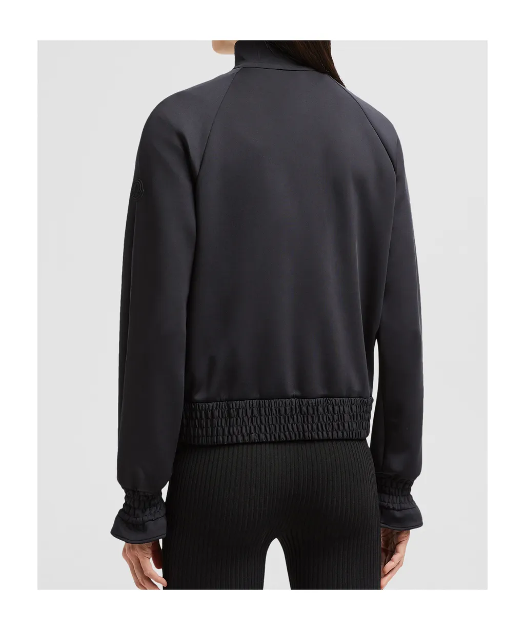 Moncler Logo Patch Zip-Up Cardigan