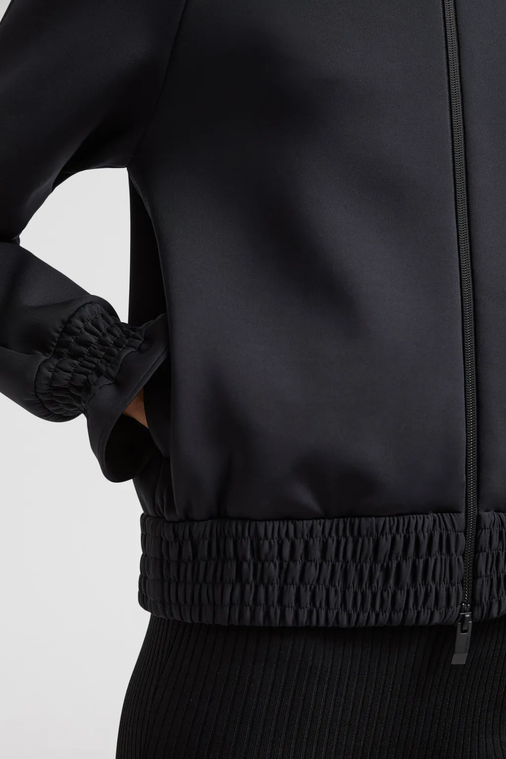 Moncler Logo Patch Zip-Up Cardigan